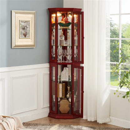 Viva Elite Aurora Corner Display Cabinet – The Future of Illuminated Showcase Design