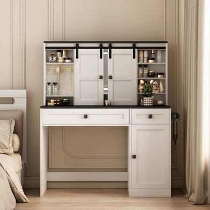 Viva Elite Bellevue 7-Piece Farmhouse Dressing Table Set - The Future of Smart Beauty Sanctuary