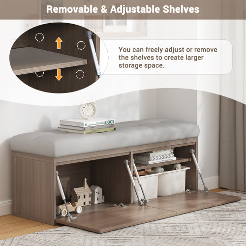 Viva Essentials: 49-Inch Storage Table & Footstool – Where Function Meets Fashion