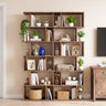 Geometric-shaped Bookshelf, Five-layer S-shaped Modern Bookshelf, Partition-style Bookshelf