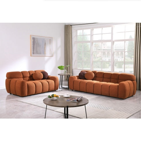 Viva Smart Living Collection: Bouclé Marshmallow 2-Seater Sofa