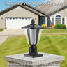 Solar-Powered Pillar Headlight with Dimmable LEDs – 1 Pack | Elegant & Energy-Efficient Outdoor Lighting