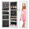 Viva Elite Jewelry Armoire – Wall & Door Mounted Mirror Cabinet with LED Light, Lock & Large Storage