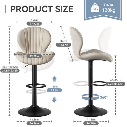 bar stool with comfortable counter seating