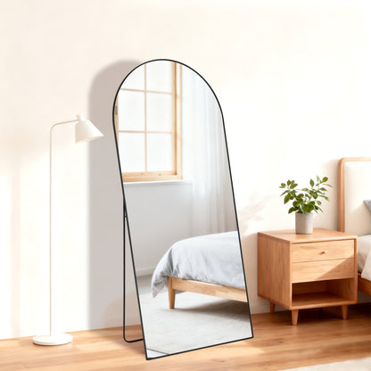 full length floor mirror black & gold 19 21 24 product detail view