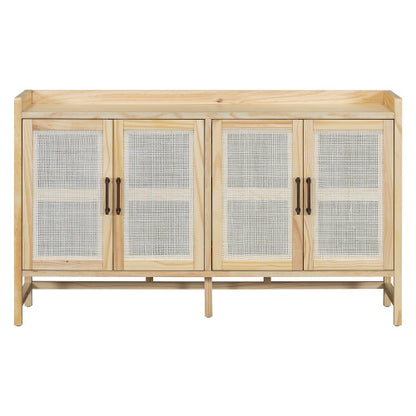 TREXM Natural 60-Inch Rattan-Door Sideboard | Viva