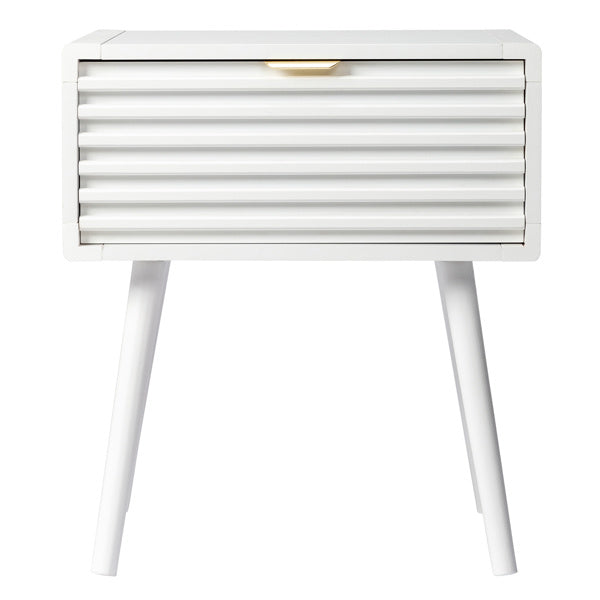 White Single-Drawer Nightstand | Viva Elite