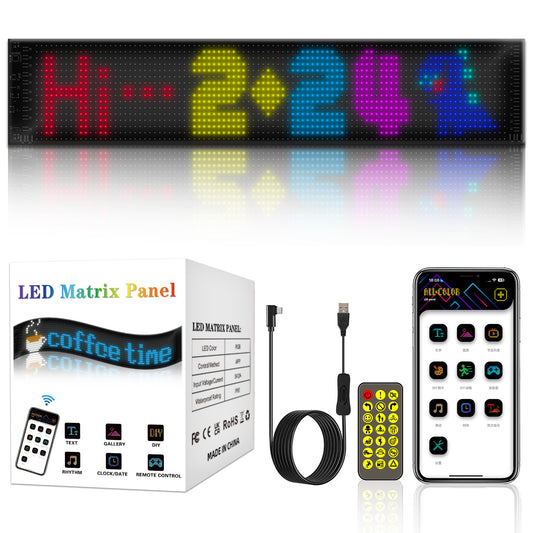Programmable LED Signage for Advertising and Branding – Smart Customizable Display Panel
