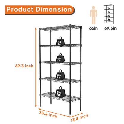 Adjustable Metal Wire Shelving Rack | Viva Smart Living