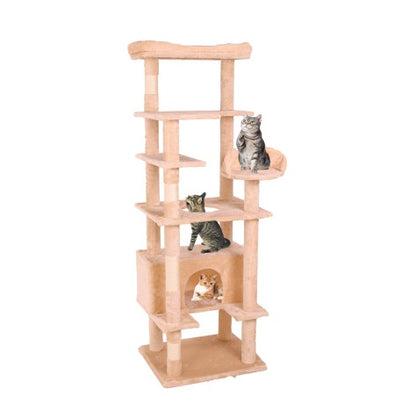 Cream White Cat Climbing Frame | Viva