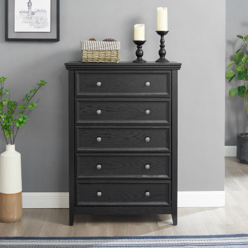 Viva Elite Elegant Fiberboard 5-Drawer Vanity Collection - The Future of Stylish Functionality