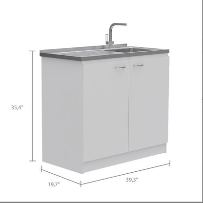 Viva Atelier Selene 2-Door Utility Sink & Cabinet