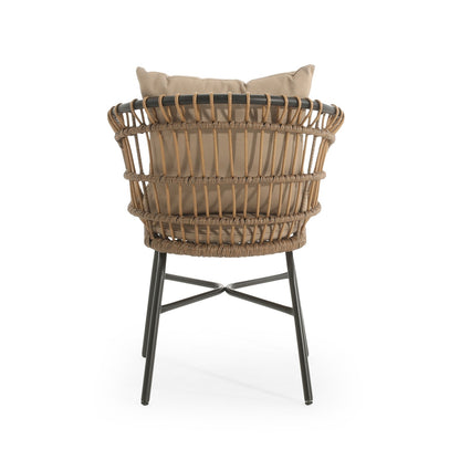 Outdoor Patio Chair With Cushions Set Of 2