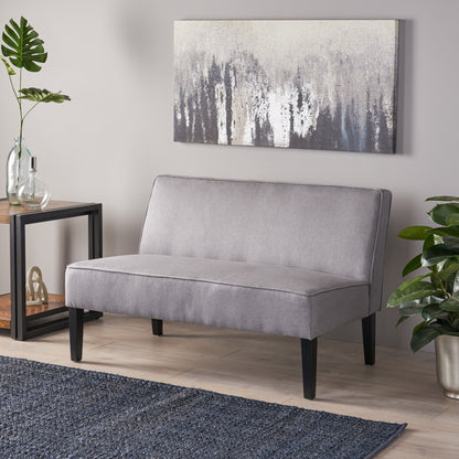 Gray Upholstered Loveseat | Viva Gris Deux