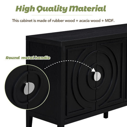 Viva Recessed Round Luxe Sideboard
