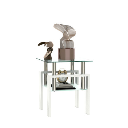 Modern Tempered Glass Tea Table - Elevate Your Living Room with Contemporary Elegance