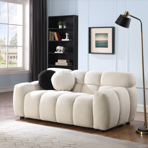 Viva Smart Living Collection: Bouclé Marshmallow 2-Seater Sofa