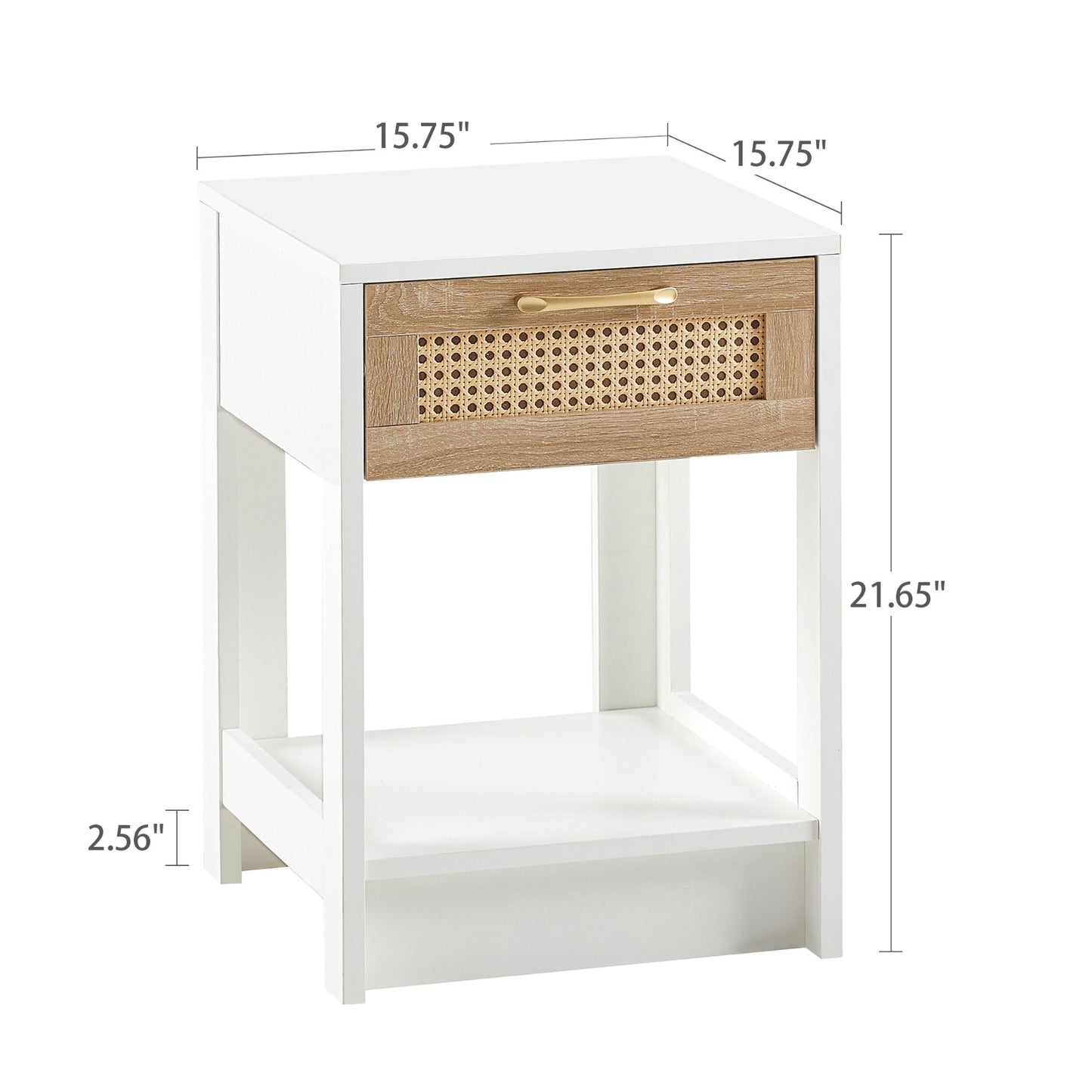 Viva Elite White Rattan Nightstand – The Future of Coastal Elegance