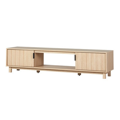 Light Brown Fluted-Door TV Stand | Viva