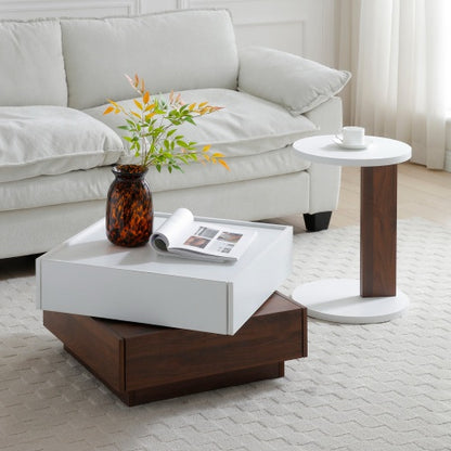 Viva Cove C-Shaped Rustic Side Table