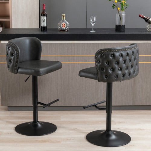 Viva Elite Élan Noir Swivel Bar Stool – The Future of Elevated Seating Architecture