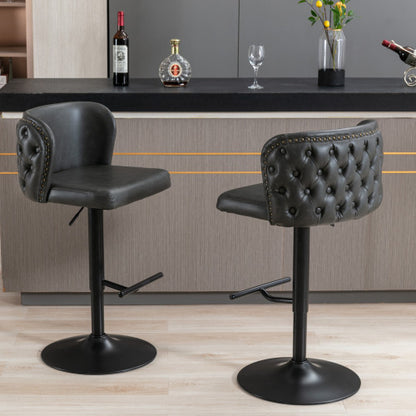 Viva Elite Élan Noir Swivel Bar Stool – The Future of Elevated Seating Architecture