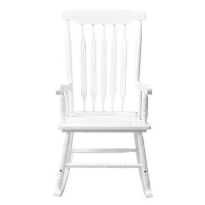 White Poplar Windsor Wood Rocking Chair