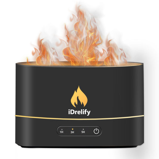 Flame Aroma Diffuser | Stylish Essential Oil Diffuser for Home & Office | Relaxing Aromatherapy & LED Flame Effect