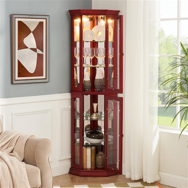 Viva Elite Aurora Corner Display Cabinet – The Future of Illuminated Showcase Design