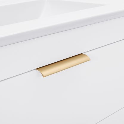 24" Floating Bathroom Vanity with White Sink & Soft-Close Doors – Elevate Your Modern Bathroom