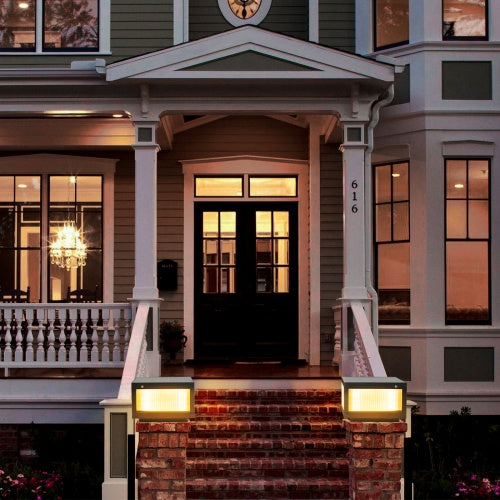 Solar Wall Light with Dimmable LED (2-Pack) | Smart Outdoor Lighting for a Luxurious Lifestyle