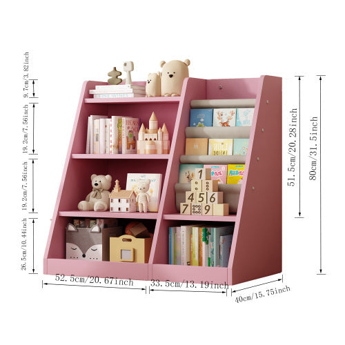 Viva Atelier Lila Pink Sling Toy Storage Cabinet