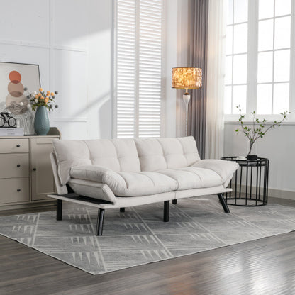 Viva Elite Élan Cream Convertible Folding Sofa Bed - The Future of Serene Elegance