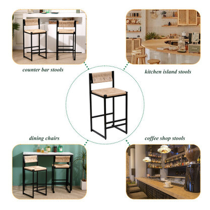 Viva Veranda Collection: The Hillhurst Honey Bar Stool Duo