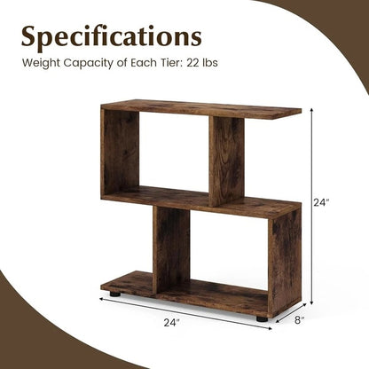 Elevate Your Home with the Stylish 2-Tier Wooden Bookcase | Viva Vanity