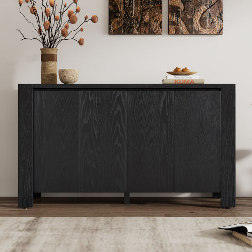 Vintage 4-Door Cabinet - Timeless Elegance for Your Home