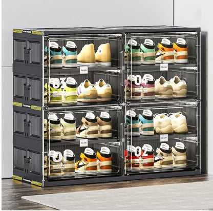 Black Plastic Shoe Organizer Cabinet – Multiple Configurations | Viva
