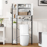 Elegant Bathroom Storage Cabinet with 4 Adjustable Side Shelves - Maximize Your Space with Style