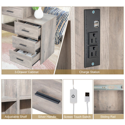 Viva Elite 3-Drawer Dressing Table Set Collection - The Future of Stylish Sophistication