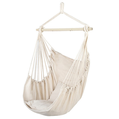 Beige Hanging Chair with Two Pillows | Viva