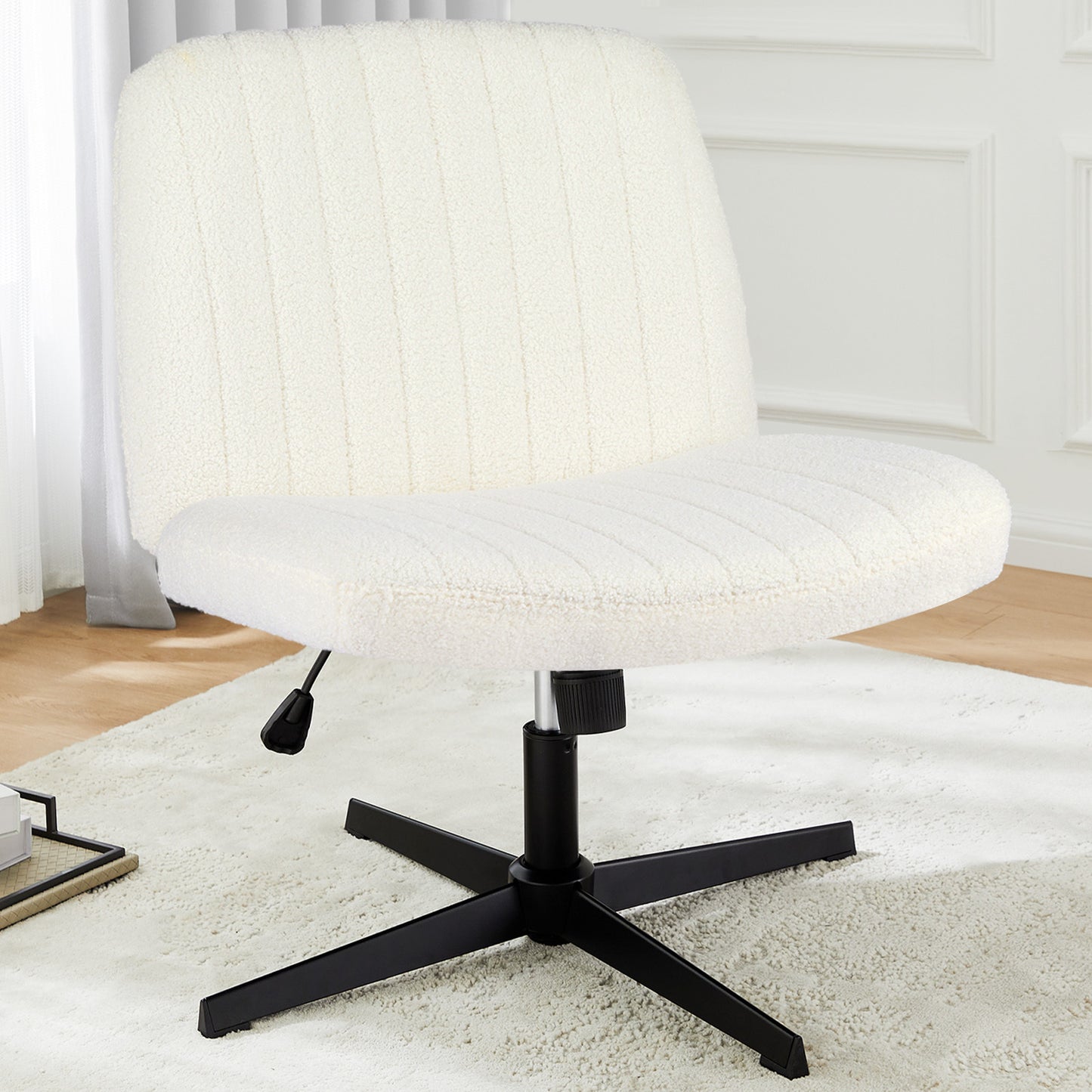 Viva Oslo Armless Swivel Cross-Leg Chair