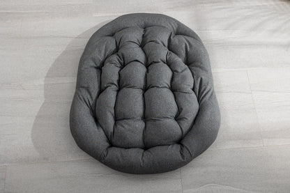 Outdoor Rattan Rocking Chair With Padded Cushion For Porch And Living Room