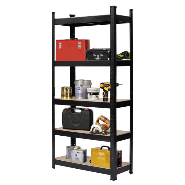 Viva Obsidian Collection: Viva Obsidian Five-Layer Spray-Painted Shelving Unit