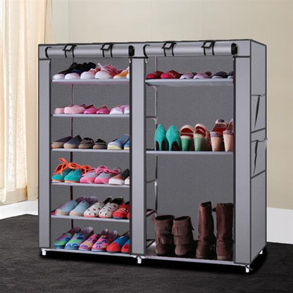 Viva Entryway Collection: 6-Tier Double-Row Shoe Cabinet