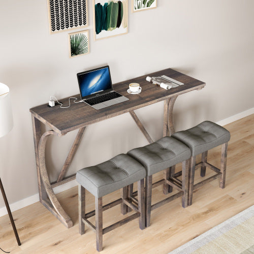 Viva Barista Collection: Bar Table Set with Power Socket