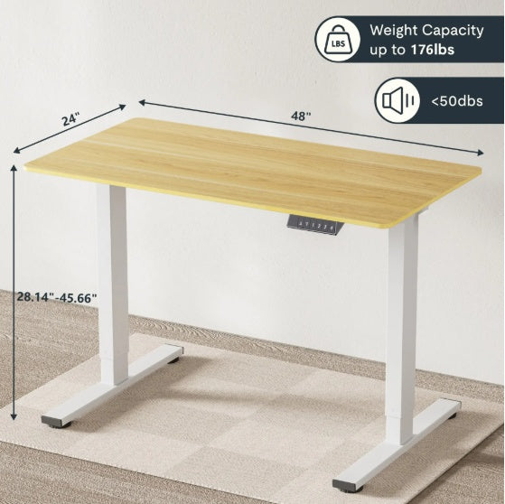 Viva Ascend Collection: Viva Ascend One-Piece Electric Standing Desk
