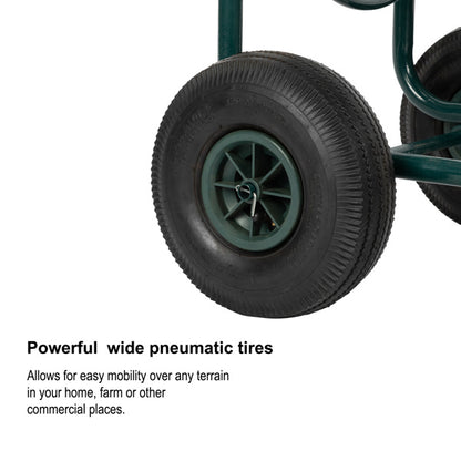 Industrial-Style Green Molten Iron Pipe Cart | Sturdy & Multi-Functional Storage Solution