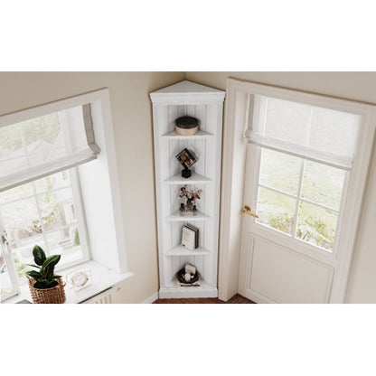 Viva Elite 5-Tier Corner Bookshelf – The Future of Angular Sophistication