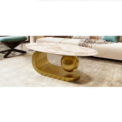 Viva Elite Sintered Stone Oval Coffee Table – The Future of Living Room Architecture