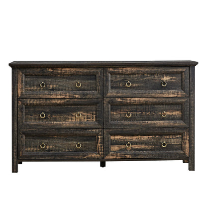 Viva Elite Prairie Six-Drawer Farmhouse Vanity Collection - The Future of Rustic Sophistication